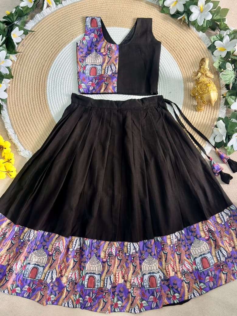 Ganesha Heritage Kids wear Premium Silk fabric Lehenga choli reseller in surat